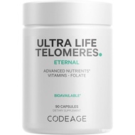 Codeage Ultra Life Telomeres Supplement - 5 MTHF Folate Vitamin B9, Vitamin B12 Methylcobalamin, Vit