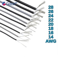 UL1185 Shielded Wire Signal Cable Channel Audio Single Core Tinned Copper Shielding Wire 28 26 24 22