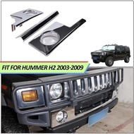 ABS Front Bumper Lower Trim Stiker for Hummer H2 2003-2009 Front Bumper Grille Trim Panel Cover Car 