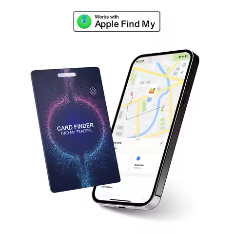 Smart Wallet Tracker Card for Apple iOS Find My Wireless Charging Tracker Card Key/Bag Finder Blueto