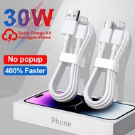 30W Fast Charging Cable For Apple iPhone 14 13 12 11 Pro Max Mini USB C Cable X XR XS Max 8 Plus Phone Charger Cable Accessories