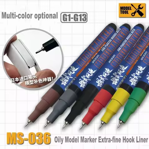 MS043 Oily Model Marker Extra-fine Hook Liner Assembly Model Building Tools For Military Paint Tool 