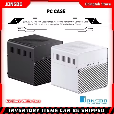JONSBO N2 NAS Mini Case Storage All-In-One Home Office Server PC Case 5 Hard Disk Location Hot-Swapp