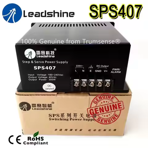Genuine Leadshine SPS407 Ultra Compact 42 VDC 7A Unregulated Switching Power Supply with 180 to 250 