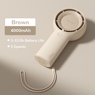 625Xiaomi YouPin Official Store Jisulife Handheld Turbofan ความจุ 4000mAh สามารถปรับความเร็วลมได้ 5