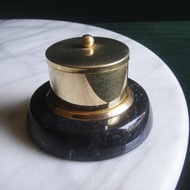 【老時光 OLD-TIME】早期二手台灣製銅大理石座郵票收納盒