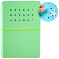 Sworld - A6 Decorative Notebook Hardcover 4 Holes ST6188-GR Green