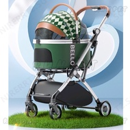 RUNPET Pet Stroller Detachable Dog Stroller Portable Cat Stroller Foldable Cat Cage
