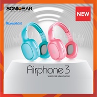SONICGEAR AIRPHONE 3 HEADPHONES WITH MIC FOR SMARTPHONES AND TABLETS | BLUETOOTH 4.0 | AUX-IN | RECHARAGEABLE