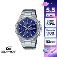 CASIO นาฬิกาข้อมือผู้ชาย EDIFICE รุ่น EFV-640D-2AVUDF วัสดุสเตนเลสสตีล สีน้ำเงิน