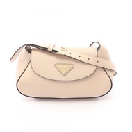 【二手】Prada PRADA 肩背包 Patina 小號 米色皮革 Patina 小號肩背包 女士二手 A