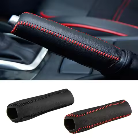 Car Leather Gears Handbrake Cover for Lada granta vesta kalina priora niva xray largus
