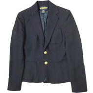 二手 RUGBY RALPH LAUREN 金扣羊毛西裝外套，WMRGJKTS5S00041，海軍藍，修身夾克。