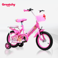 จักรยานเด็ก Litter Grace รุ่น 12นิ้ว มีตะกร้าหน้ารถ เบาะซ้อน ล้อเสริม สำหรับเด็ก 2-4 ขวบ