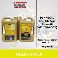 Pennzoil Gold SAE 15W40 15W-40 7L Engine Oil Long life API CH-4/SL Minyak Enjin Heavy Duty
