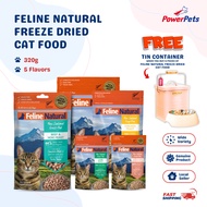 Feline Natural Freeze Dried Cat Food 320g Lamb Chicken Salmon Beef &amp; Hoki Premium Ingredients Cat Food Variety Pack