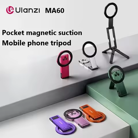 Ulanzi MA60 Folding Magnetic Tripod 0.8cm Ultra-thin, double-sided magnetic clip, desktop + handheld