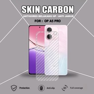 OPPO A5 PRO OPPO A5X SKIN CARBON TRANSPARENT ANTI-SCRATCH BACK OPPO A5 PRO OPPO A5X SCB1
