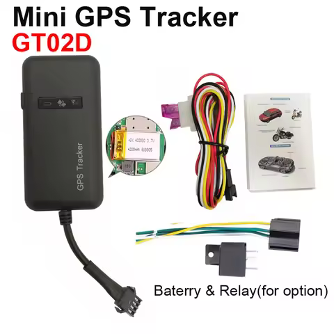 Black GPS TRACKER GT02D Vehicle 2G GPS TRACKER Car Tracking Monitor Motorcycle GPS Lotation Tracking