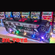 MAINAN MINIATUR BUS TELOLET PO HARYANTO FULL LAMPU