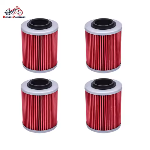 4pc Oil Filter For Bombardier 330 400 650 800 Outlander Max 330 400 800 H.O. 2x4 4x4 EFI XT For Can-