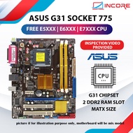 Asus P5KPL-AM SE G31 775 DDR2 Motherboard (Free E5700 3.00 Ghz CPU)Asus Motherboard Mainboard Komput
