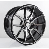 SSR X SAMURAI 15 inch 8JJ 4X100 4X114.3 ET33 CAR SPORT RIMS CHEAP WHEELS BLACK MACHINE FACE JUN07