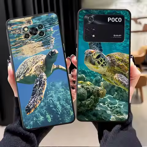 Ocean Turtle Case for Xiaomi Poco F8 C75 F3 C50 C61 M5 C71 X3 X4 X5 X7 Pro M3 M4 M7 F1 Funda Phone C