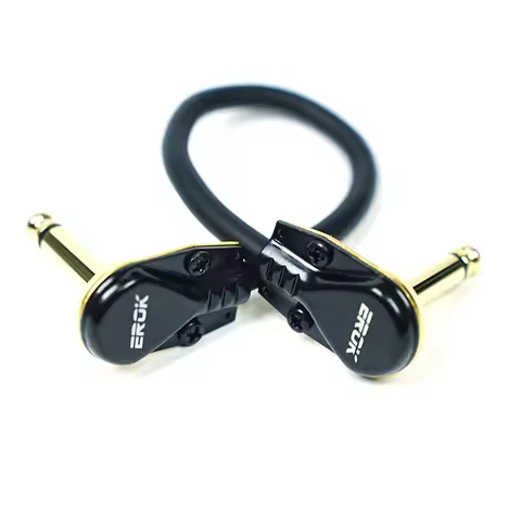 EROK 0.15/0.3/0.5M Guitar Effect Pedal Cable Connecting Line 6.35Mm Pedal Flexible and Ultra Soft Ca