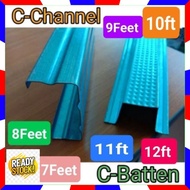 {Kuantiti} 0.75mm(12kaki-7kaki) C-Channel Blue Biru / C-Batten 0.47mm (CCB)