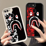 Casing for OPPO Realme A12 A12s F7 C2 F9 C2s A5S A5 A1K A11K A12E A7 A3S Pro Q-49 bape shark