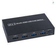 AIMOS AM-KVM 201CL 2-in-1 HDMI/USB KVM Switch Support HD 2K*4K 2 Hosts Share 1 Monitor/Keyboard&amp; Mouse Set