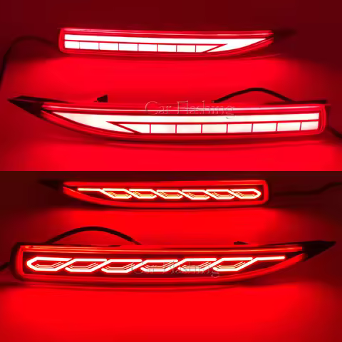 For Toyota Corolla Altis 2019 2020 2021 2022 LED Rear Bumper Reflector Light Warn Brake Dynamic Turn