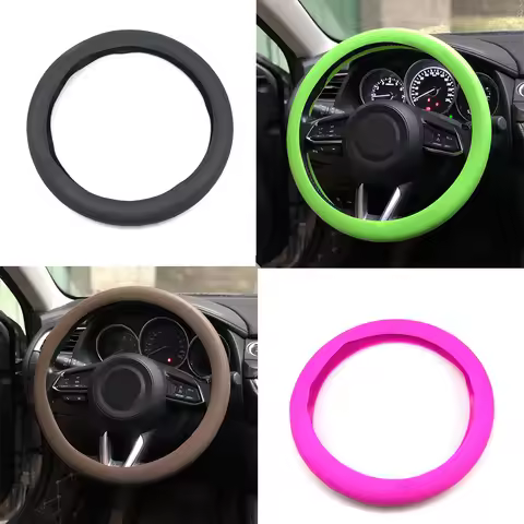 Car Soft Silicon Steering Wheel Cover For Kia SORENTO Stinger Niro Carnival Ray Venga ProCeed Stonic