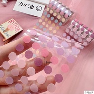 Taiwan Shipping Basic Dot Tape Salt Series Small Fresh Color PET Waterproof Translucent Dot Sticker 