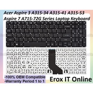 Acer Aspire 3 A315-41 A315-53 A315-21 A315-31 A315-51 Aspire 7 A715-72G Series Laptop Keyboard