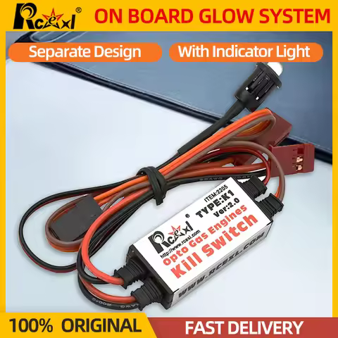 Rcexl Opto Gas Engine Kill Switch V2.0 For RC Gasoline Motor Plane Fixed Wing Airplane Ignition Cut 