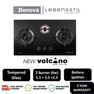 Lebensstil Kollektion 86 Series Volcano Wok 3 Burner Built-in Gas Hob LKGH-8603MB