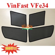 VinFast VF e34 Car Window Sunshade Curtain Set Type 1, Magnetic Car Curtain VFE34