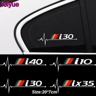 2pcs Car Windows Sticker For Hyundai I10 I20 I30 I40 IX35