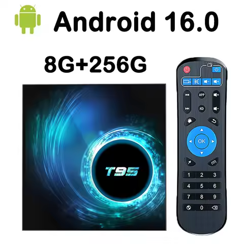 Android16 Smart Tv Box Dual Wifi 2.4G&5G Quad Core Cortex A53 8K 4K 1080P BT 3D Media Player Set Top