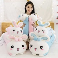 90cm Ribbon Rabbit Bolster Plush Material Children's Birthday Gift Plushie