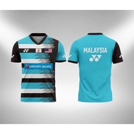 badminton malaysia jersey 2022 training size s -5xl men's tshirt