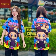 LABUBU T Shirt Baju Jersey New Trend Airport Model Day Children's and Adult Shirts: Microfiber Thail