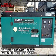 Terbaikk Matrix Genset Diesel Super Silent 5000 Watt Generator Listrik