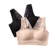 Sports One-Piece Seamless Zero Bondage Sleeping Ice Silk Vest Style Push-Up Book Female Bra Breathab