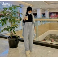 PREMIUM CRINGKLE PANTS HIGHWAIST CRINGKLE PANTS RUBY CRINGKLE PANTS