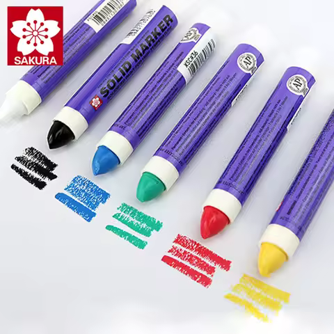 1pc Sakura Solid Paint Pen XSC Permanently Non Fading Engineering Wood Metal Marking Tire Multi-colo