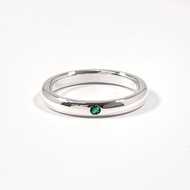 【日本直送 中古美品】9号 ティファニー TIFFANY&Co. リング・指輪 スタッキング バンド エルサペレッティ シルバー925/エメラルド