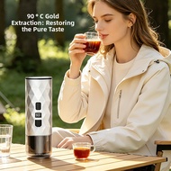 Portable Coffee Maker Espresso Machine Hand Press Capsule Ground Coffee Brewer Portable for Travel a